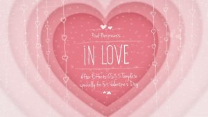 In Love Video Displays template preview