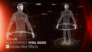 Videohive HUD Interface Vital Signs 02 Ae Infographics template preview