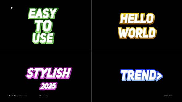 Videohive 3D Text Animation  AE Titles template preview
