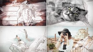Videohive Painted Slideshow Video Displays template preview