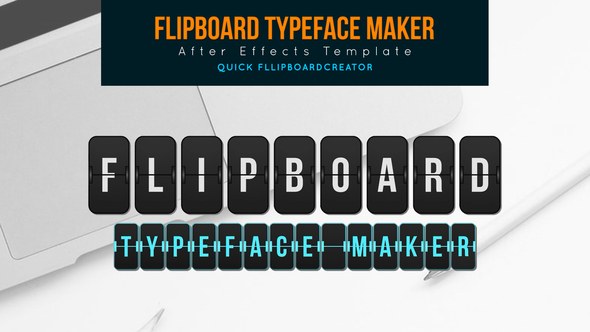 Videohive Flip board Typeface Maker Titles template preview