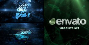 Videohive Plexus Impact and Glitches Logo Stings template preview