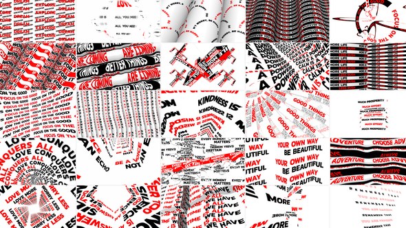 Videohive Abstract Posters // Typography Quotes Titles template preview