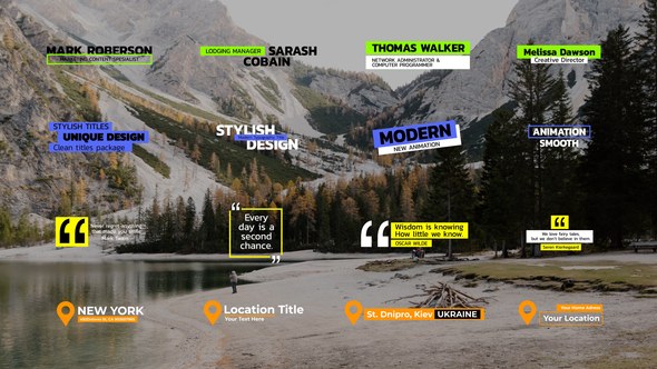 Videohive Titles Pack | After Effects Titles template preview