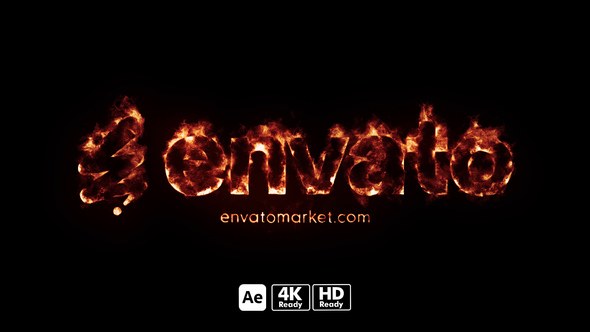 Videohive Logo In Fire Logo Stings template preview