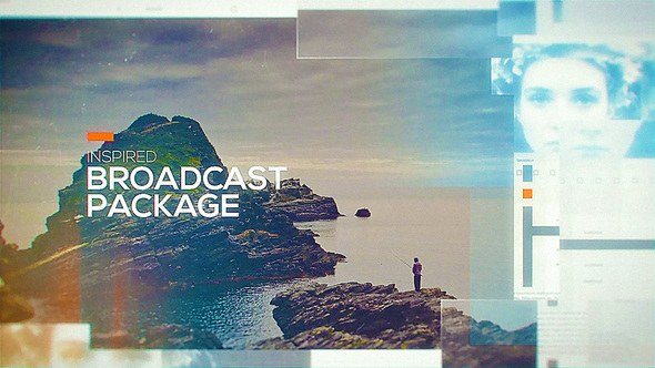 Inspired Broadcast Package Video Displays template preview