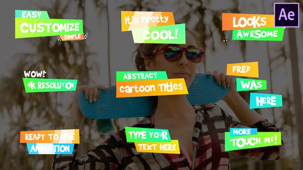 Videohive Funny Cartoon Titles | After Effects Titles template preview
