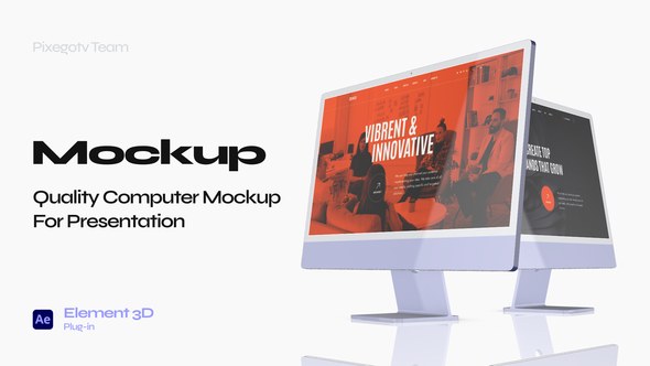 Videohive Web Promo Desktop Mockup 46331891 Product Promo template preview