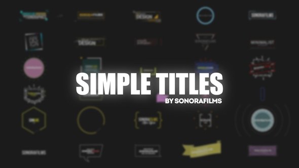 Videohive Simple Titles 31837015 Titles template preview