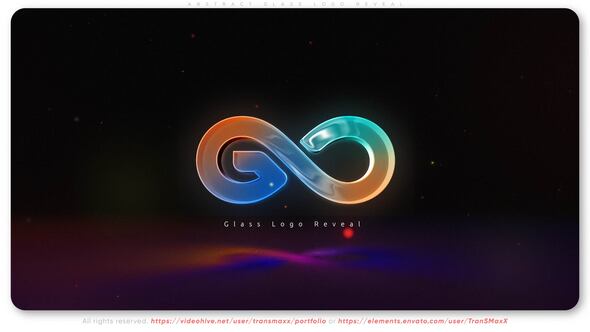 Videohive Abstract Glass Logo Reveal Logo Stings template preview