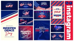 Videohive 4th of July Independence Day | Instagram Stories Elements template preview
