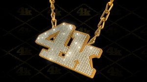 Videohive Hip-Hop Style Bling-Bling 3D Pendant on Chain Logo Stings template preview