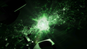 Epic Particles 3D Logo Formation Reveal Video Displays template preview