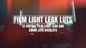 Videohive Vintage film light leak and color LUTs overlays Elements template preview