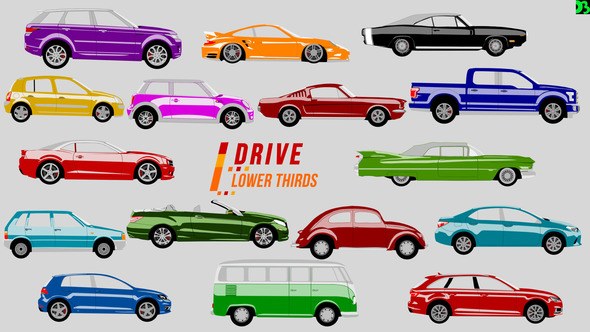 Drive Lower Thirds Video Displays template preview