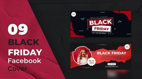 Videohive Black Friday Sale Facebook Covers Openers template preview