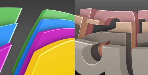 Videohive 3D Colorize Logo Reveal Logo Stings template preview