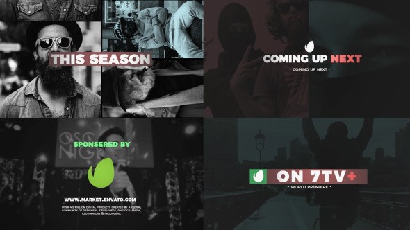 Seven TV Rebrand Video Displays template preview