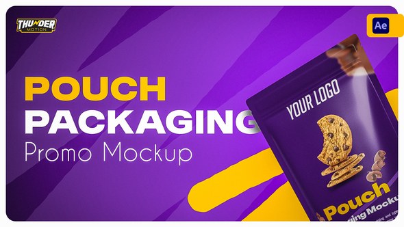 Videohive Pouch Packaging Promo Mockup Product Promo template preview