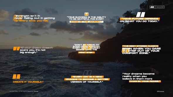 Videohive Quotes Titles  AE 55068409 Titles template preview