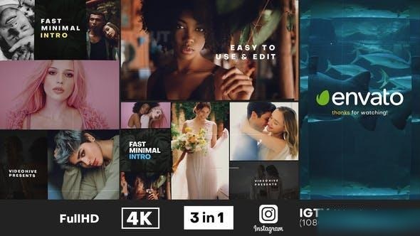 Videohive Fast Minimal Intro 32044286 Openers template preview