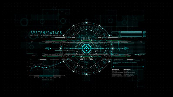 Videohive HUD Info System 5 Infographics template preview