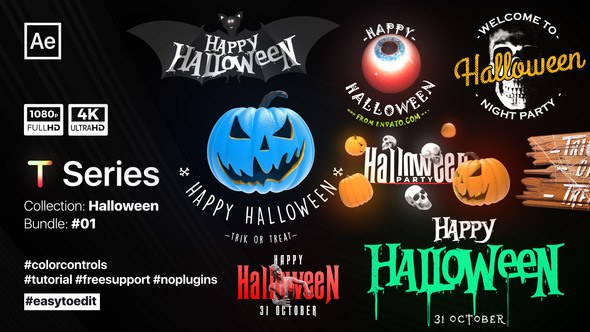 Videohive Halloween Titles 39768919 Titles template preview