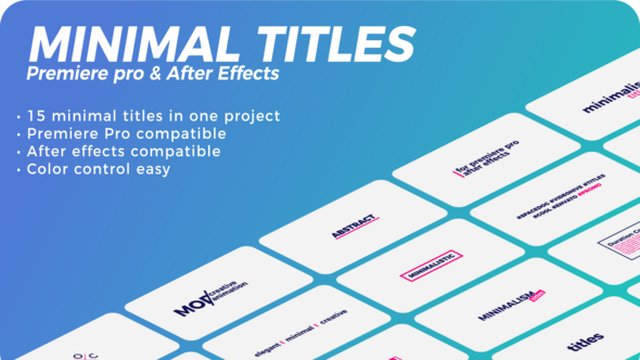 Minimal Titles Video Displays template preview