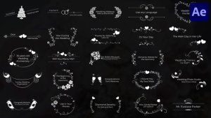 Wedding Titles for After Effects Video Displays template preview