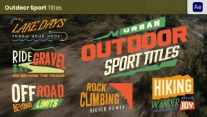 Videohive Outdoor Sport Titles Titles template preview