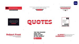 Videohive Clear Quotes Titles template preview