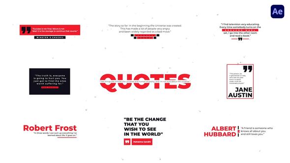Videohive Clear Quotes Titles template preview