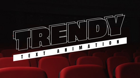 Videohive Trendy Text Animations Titles template preview