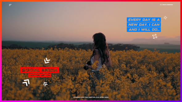 Videohive Social Media Titles 45396822 Titles template preview