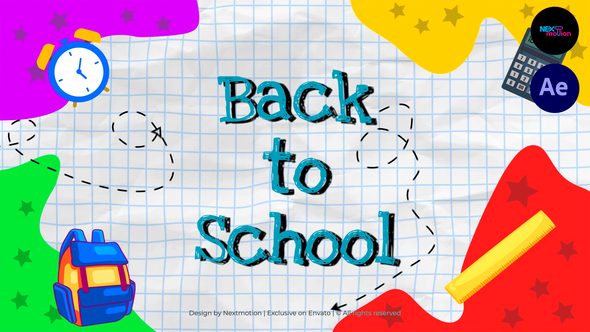 Videohive Back To School Promo 59573567 Openers template preview