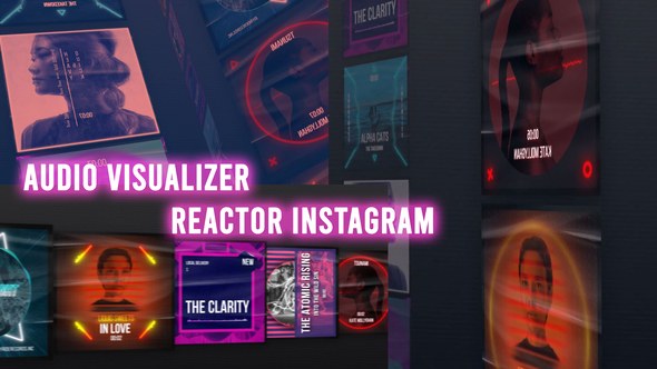 Videohive Audio Visualizer Reactor Instagram Product Promo template preview