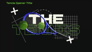 Videohive Tennis Ball Opener With Text Openers template preview