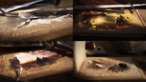 Videohive Ancient Battle Book Video Displays template preview