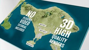 Videohive 3D Physical Map - Bali / Indonesia Elements template preview
