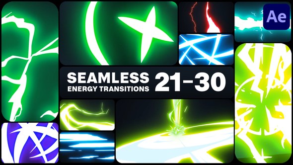 Videohive Seamless Energy Transitions for After Effects 48447580 Elements template preview