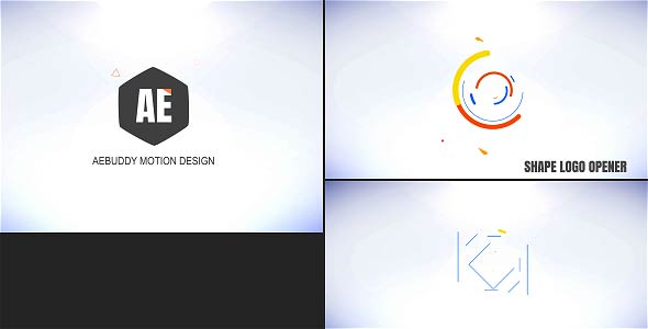 Videohive Shape Logo Opener - Teja Logo Stings template preview