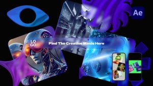 Videohive Gradient Glass Search Identity Reveal Openers template preview
