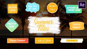 Videohive Colorful Summer Titles | After Effects Titles template preview