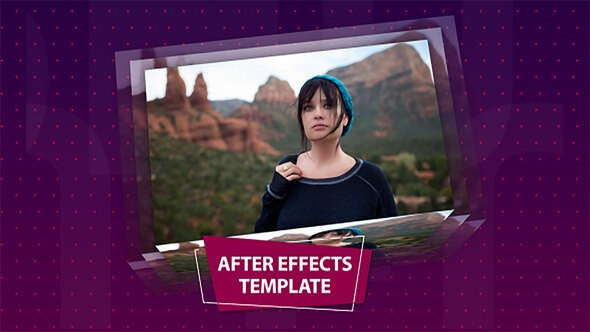 3D Rectangular Slideshow Video Displays template preview
