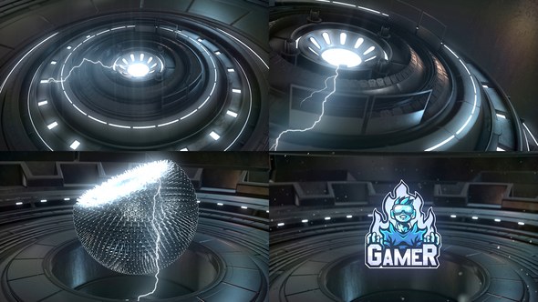 Videohive Techno Gaming Intro Logo Stings template preview