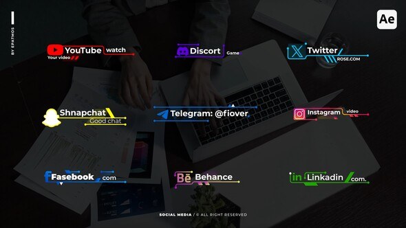 Videohive Social Media | AE Elements template preview