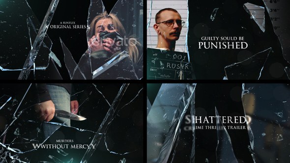 Shattered Crime Thriller Opener Openers template preview
