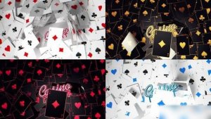 Videohive Playing Cards Logo Reveals Logo Stings template preview