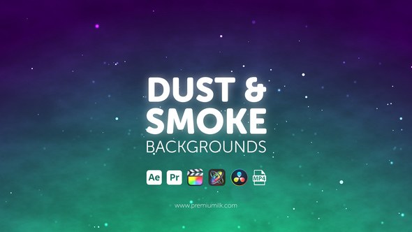 Videohive Dust & Smoke Backgrounds Elements template preview