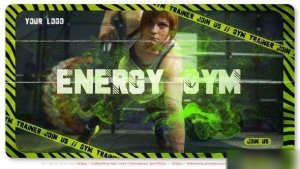 Videohive Fire Energy Gym Promo Openers template preview
